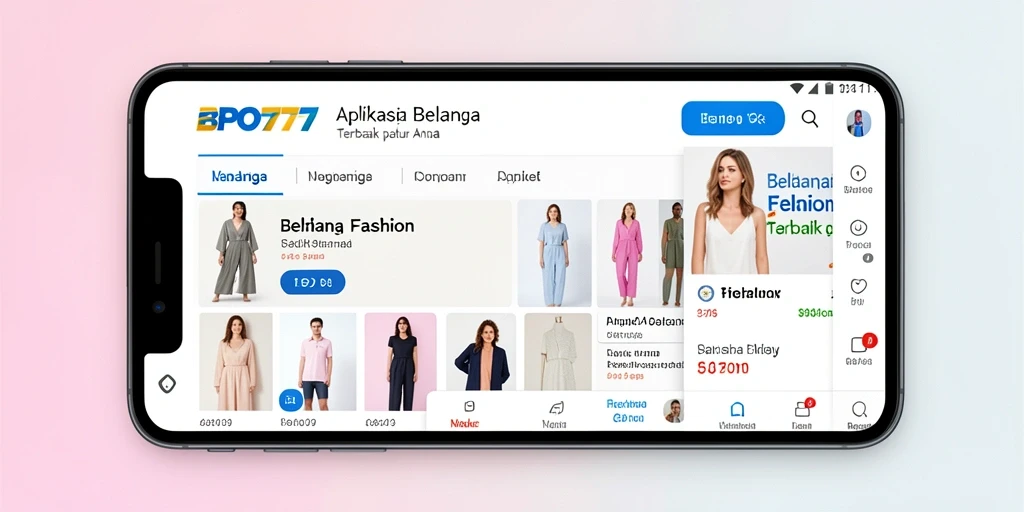 Antarmuka pengguna BPO777 dengan koleksi fashion yang menarik.