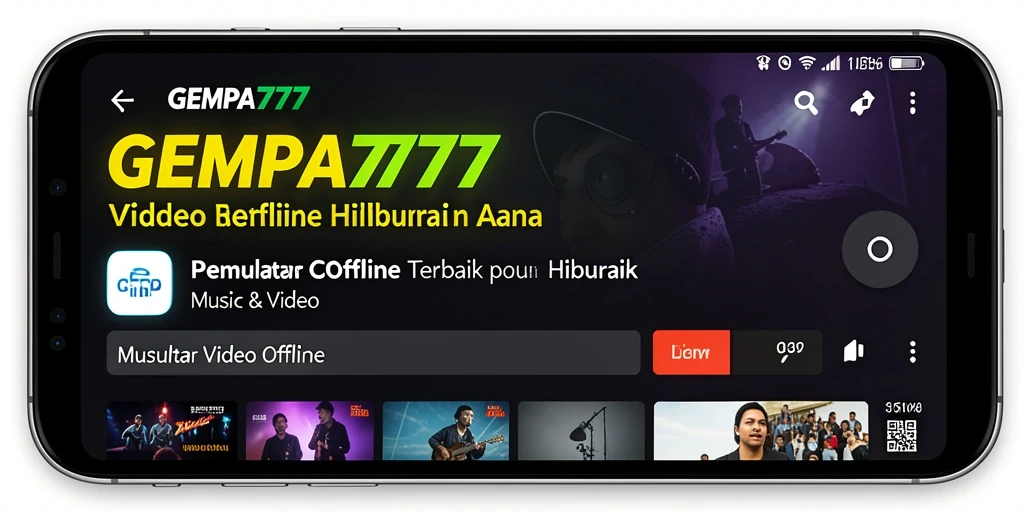 Antarmuka pengguna GEMPA777 yang sederhana dan intuitif untuk Pemutar Video Offline.