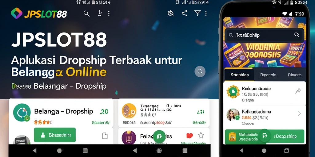 Tampilan antarmuka JPSLOT88 yang sederhana dan efisien untuk Dropship.
