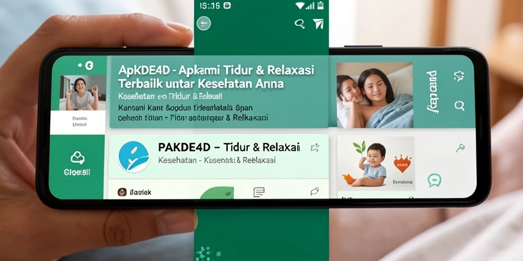 Antarmuka PAKDE4D yang ramah pengguna untuk Tidur & Relaksasi.