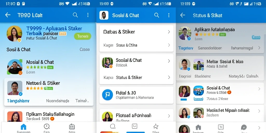 Tampilan antarmuka T9999 yang intuitif dan menarik.